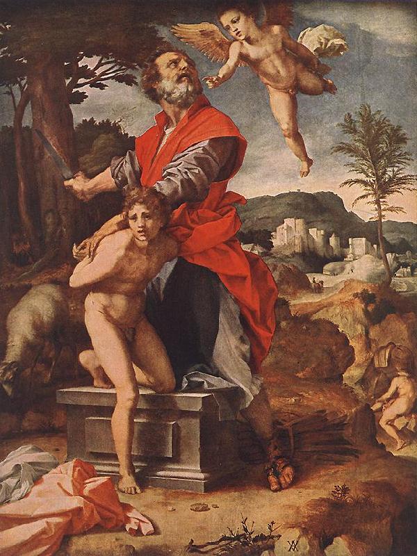Andrea del Sarto The Sacrifice of Abraham oil painting image